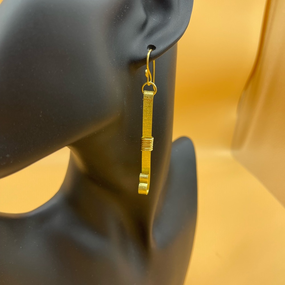 Handcrafted aluminum earrings